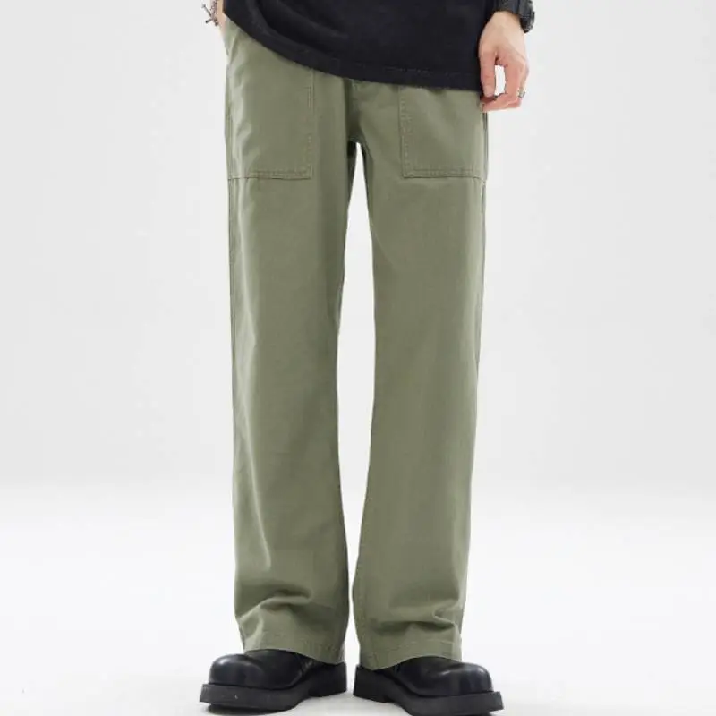 Basics Plain Cotton Cargo Pants-6