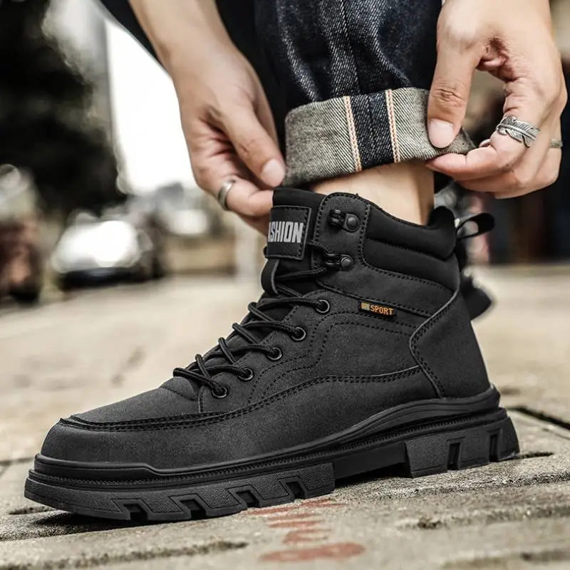 Retro Sporty Waterproof Martin Boot-1