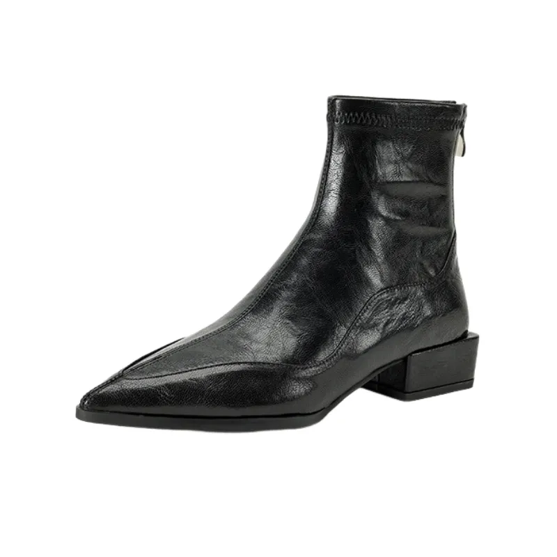 Basics Simple Ankle Boots-0