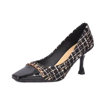 Fashionable Contrast Color High Heels