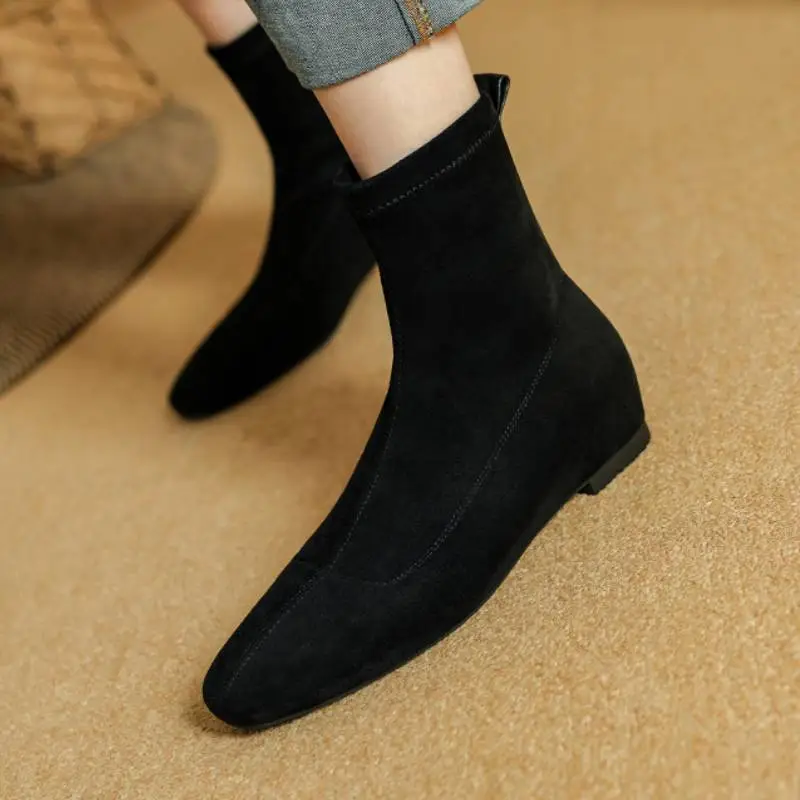 Simple Casual Ankle Boots-1