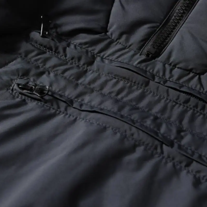 Casual Loose White Duck Down Jacket-4