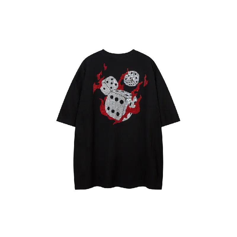 Fashion Retro Cotton Blended Fabric T-Shirt-5