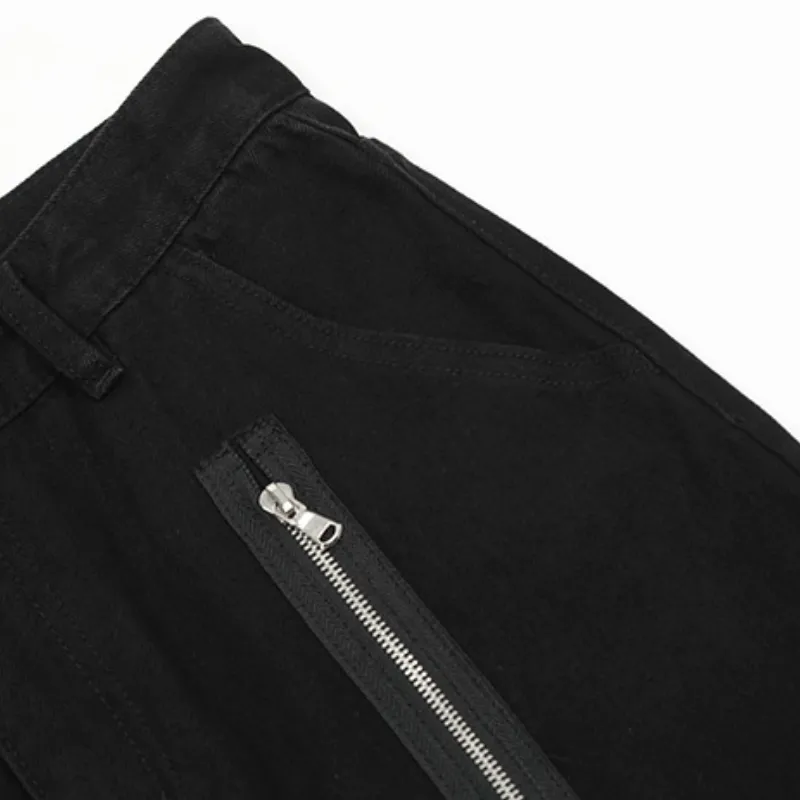 Simple Loose Denim Casual Pants-3