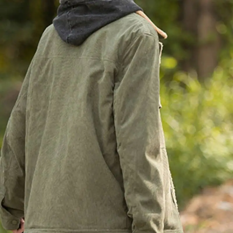 Casual Warming Corduroy Jacket-5