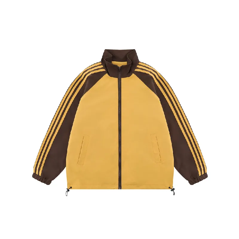 Casual Striped Polyester Jacket-6