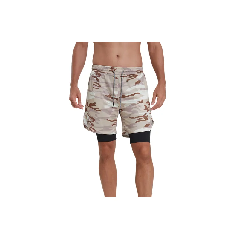Basics Loose Blended Synthetic Fabrics Sports Shorts-7