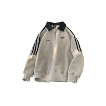 Half Zip Long Sleeve Polo Shirt