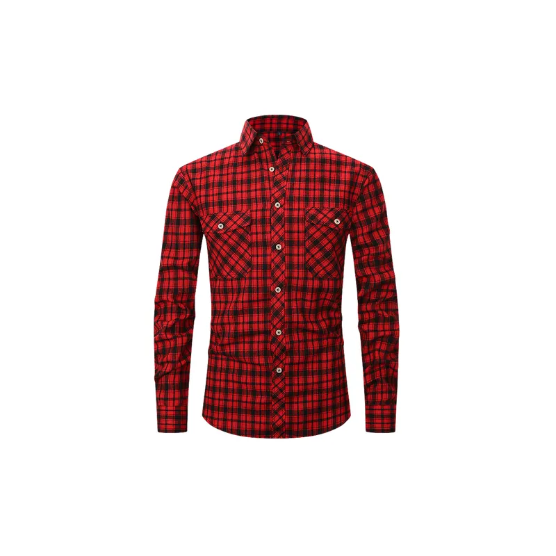 Fashionable Simple Cotton Blended Fabric Shirt-2
