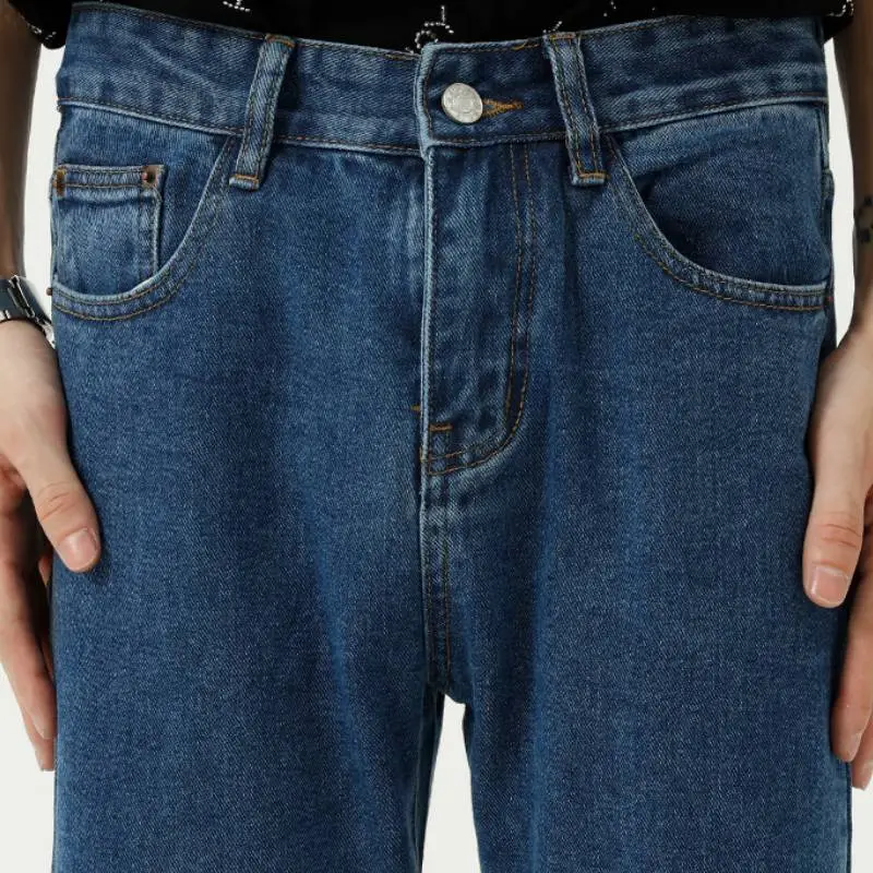 Fashion Plain Jeans-6