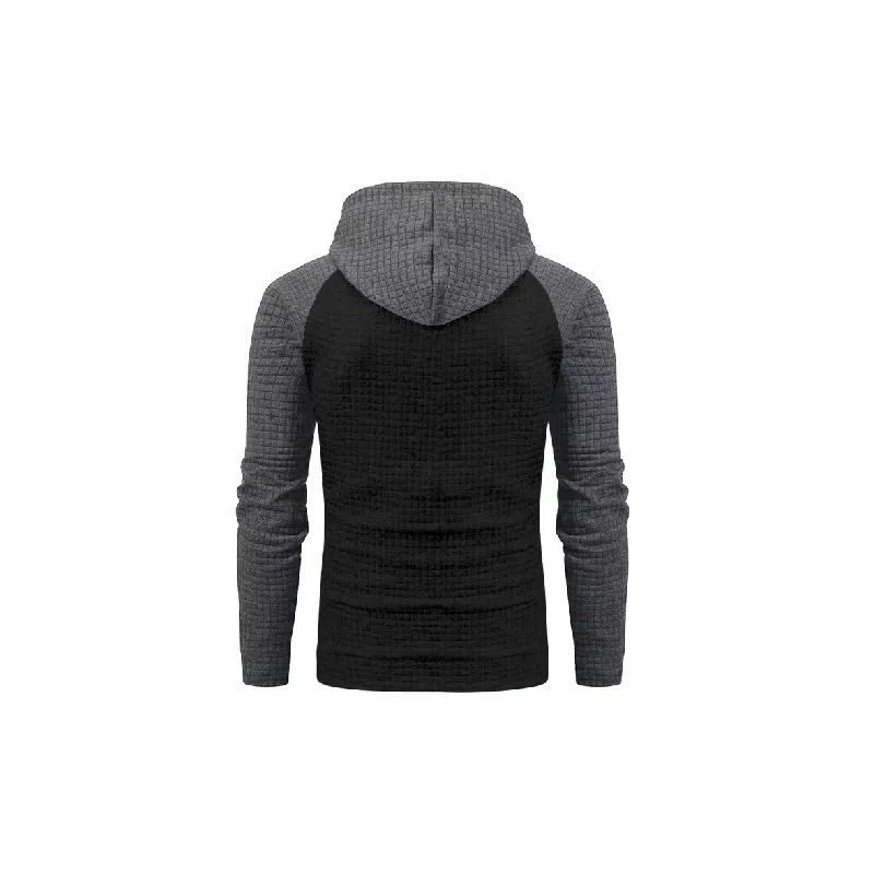 Casual Plaid Blended Synthetic Fabrics Sweatshirt Unisex-5