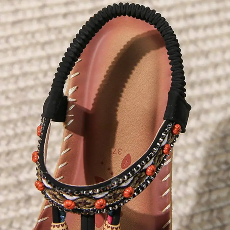 Simple Rhinestone Beach Sandals-4