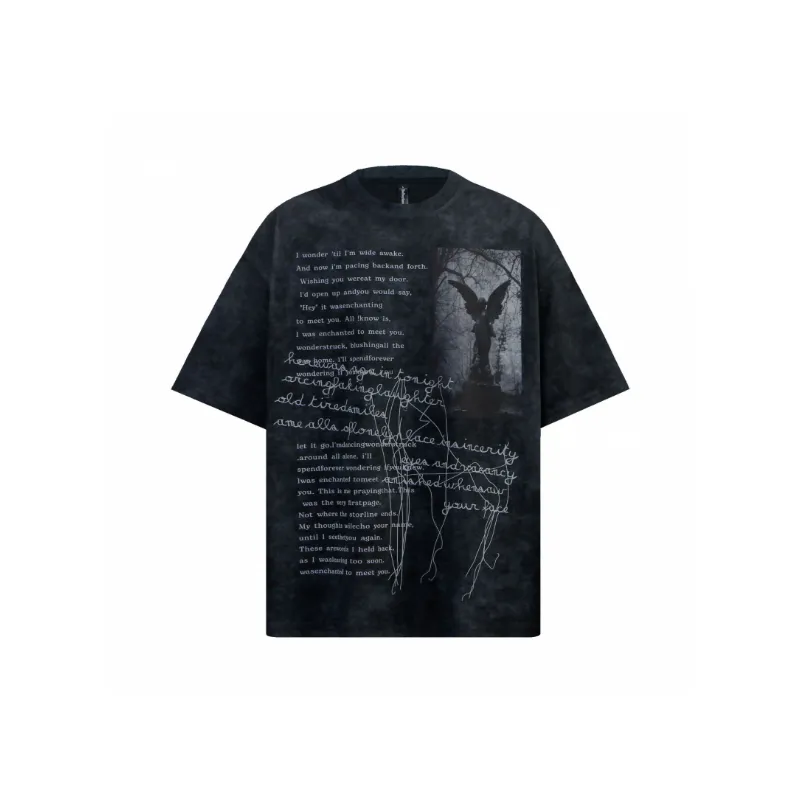 Street Tie Dye Combed Cotton T Shirt-4