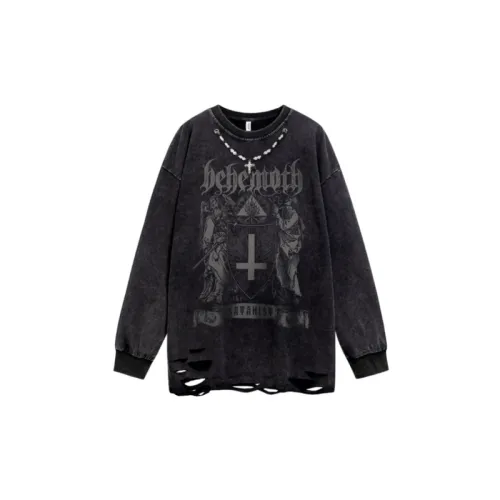 Street Gothic Style with Character Praying Pattern Hoodie