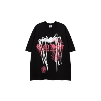 Trendy Spider Printed Short Sleeve T Shirt