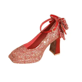 Fashionable Glitter High Heels