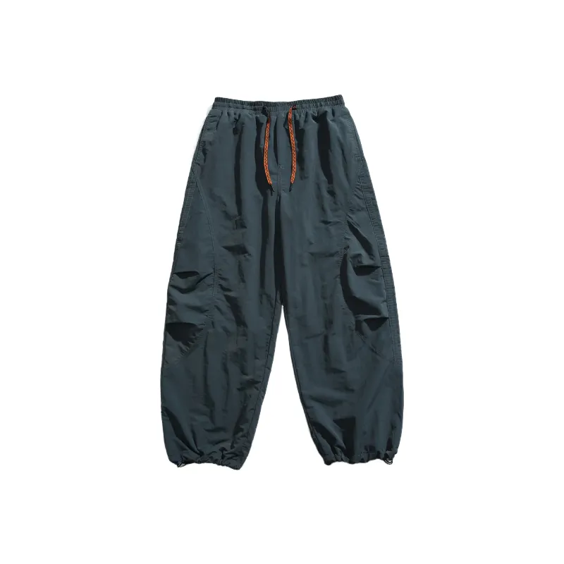 Casual Loose Blended Synthetic Fabrics Cargo Pants-8