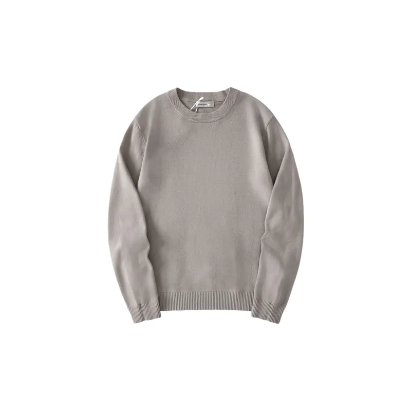 Plain Warming Blended Synthetic Fabrics Sweater-1