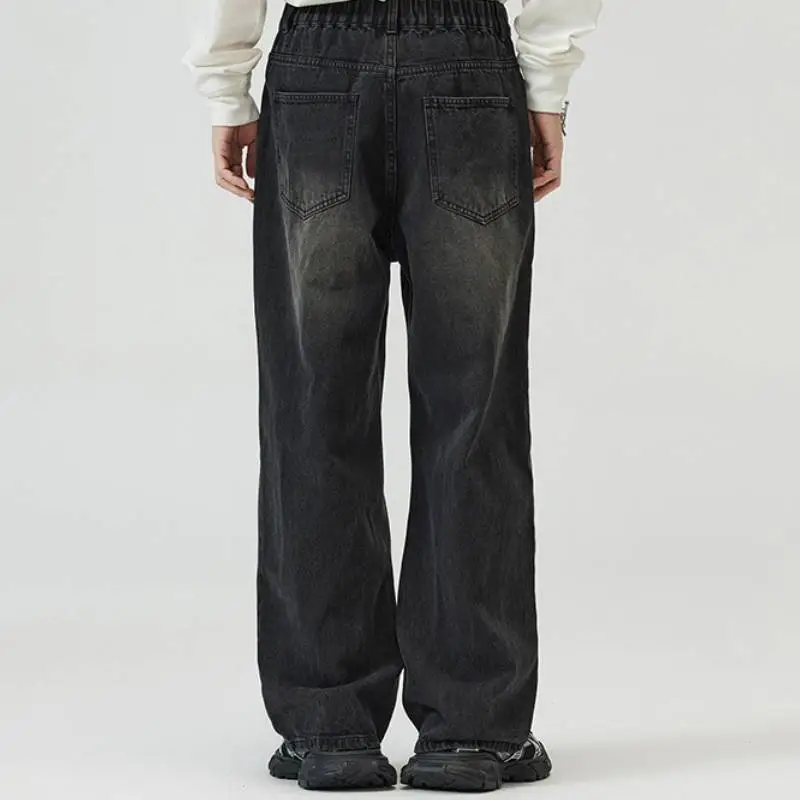 Straight Leg Loose Jeans-5
