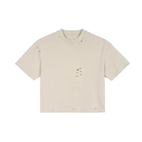 Simple Plain Linen/Cotton Blended Fabric T Shirt