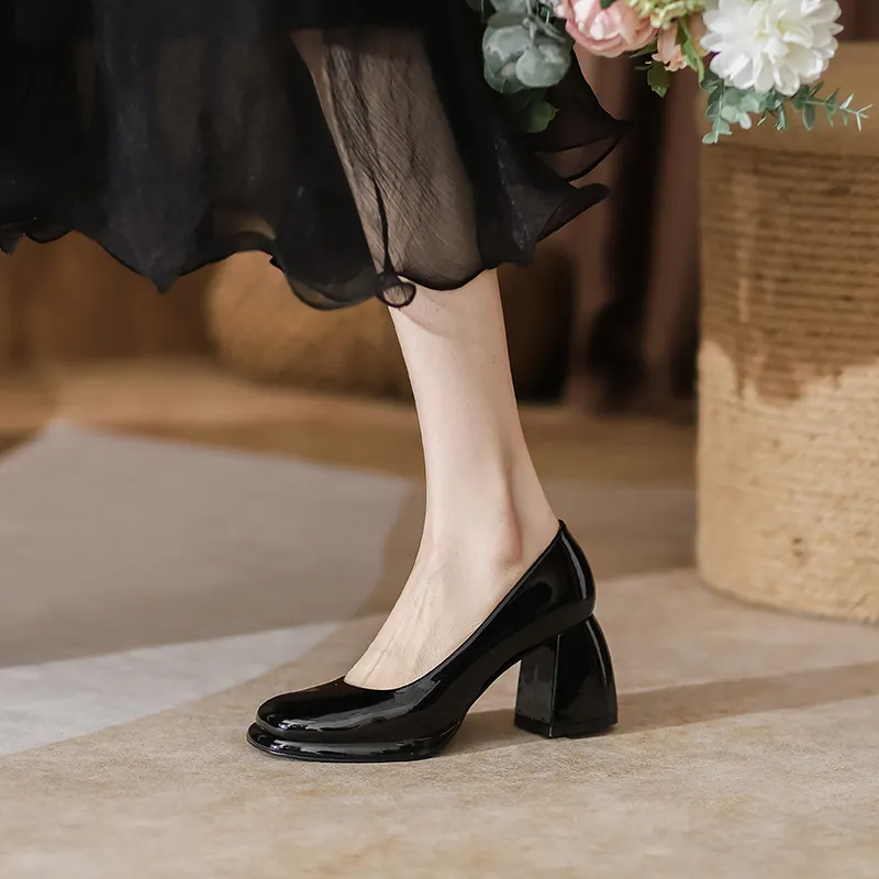 Retro Simple Mary Jane Shoes-4