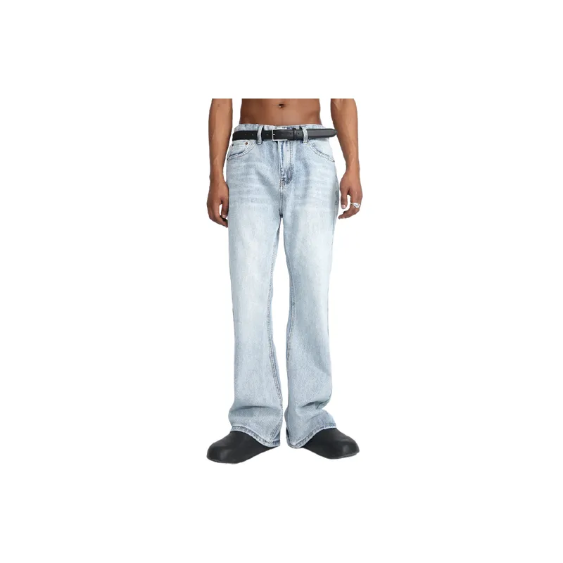 Fashionable Plain Jeans-1