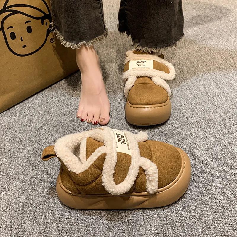 Basics Plain Snow Boots-6