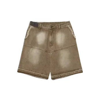 Casual Plain Denim Shorts