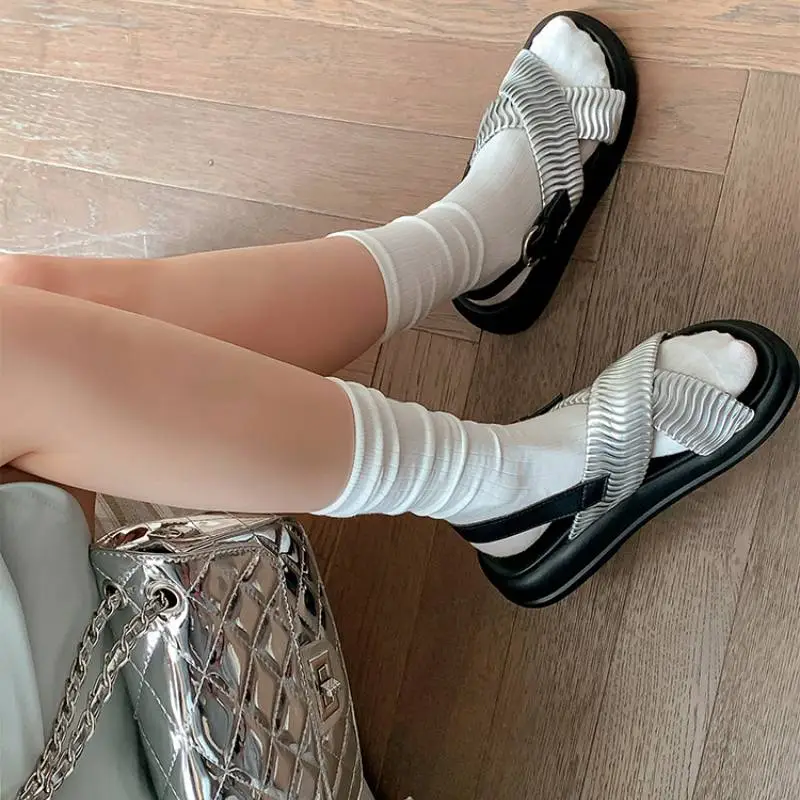 Casual Plain Beach Sandals-7