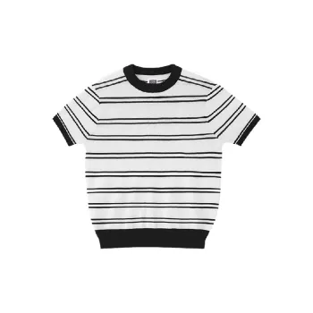 Simple Striped Tencel T Shirt