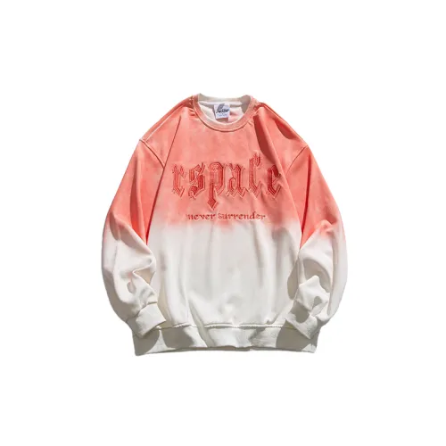 Washed Gradient Casual Printing Pullover Sweatshirt