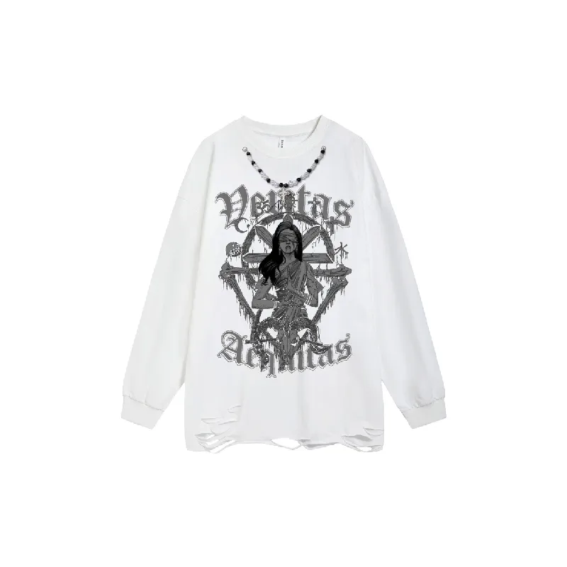 Retro Long Sleeve T Shirt-0
