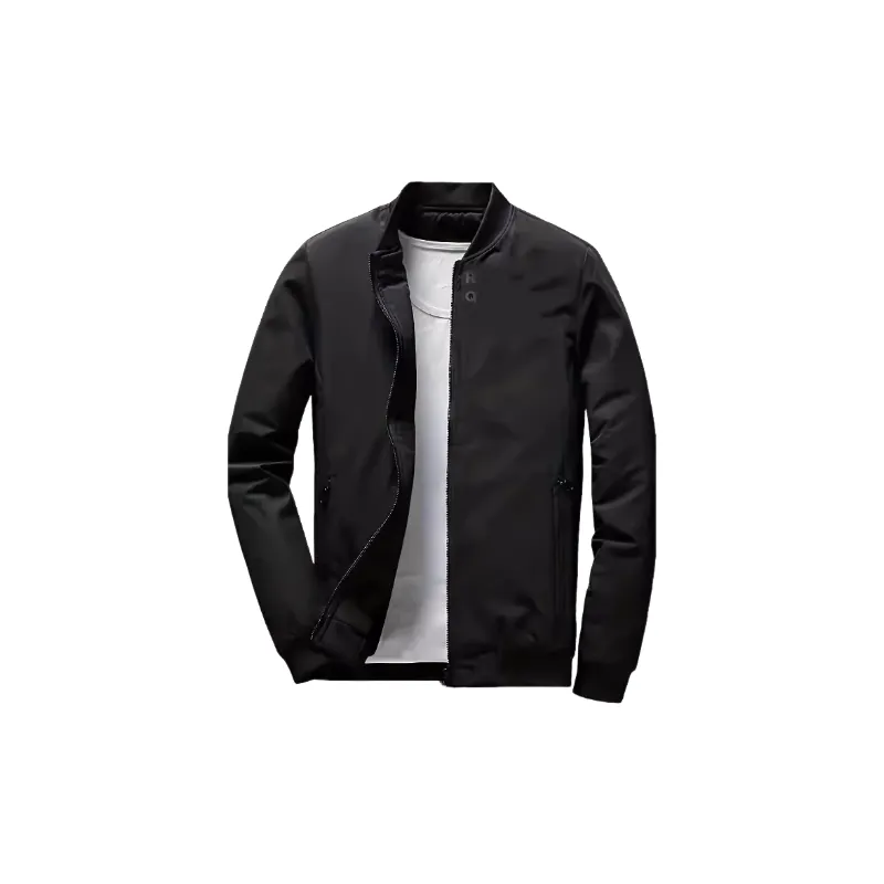 Simple Regular Polyester Jacket-0