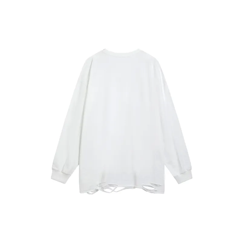 Retro Long Sleeve Straight Leg Sweatshirt-5