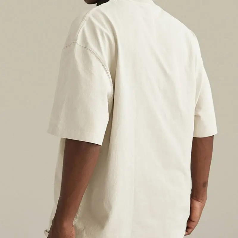 Casual Loose 100% Cotton T Shirt-7