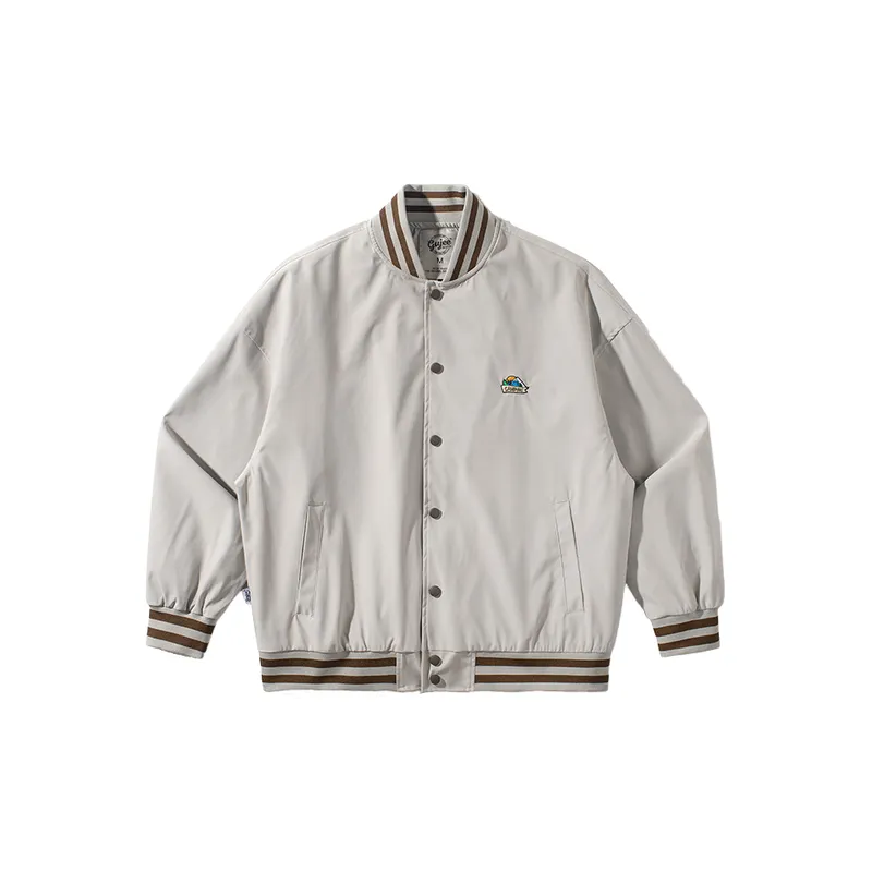 Solid Color Embroidered Decorative Coat-0