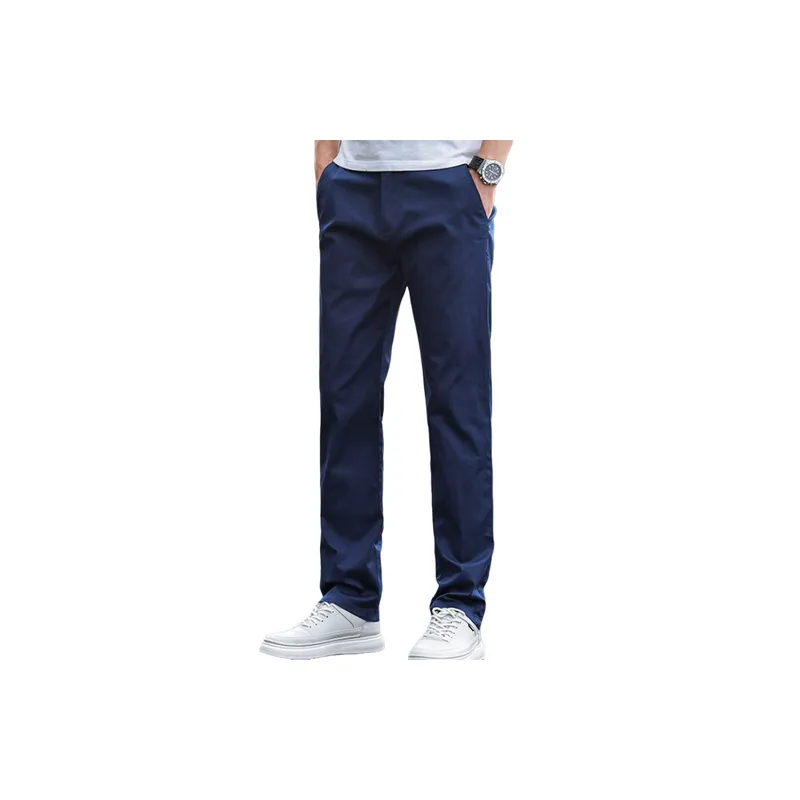 Loose Simple Cotton Casual Pants-4