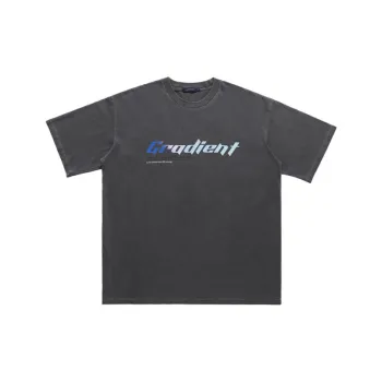 Old Direct Injection Printing Shoulder Loosen T Shirt