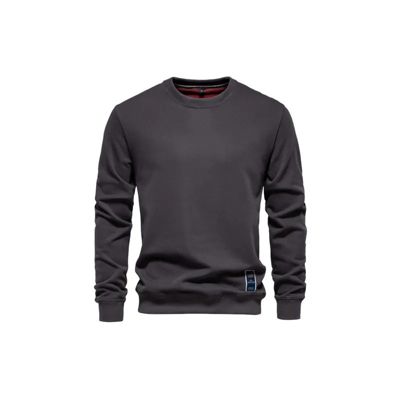 Plain Loose Sweatshirt-4