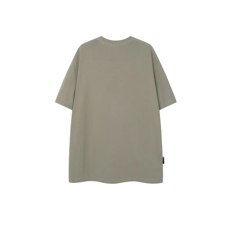 Casual Flame Letter Print T Shirt-1