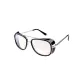 Black Frame with White Legs and White Lens