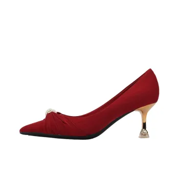Fashionable Pearls High Heels