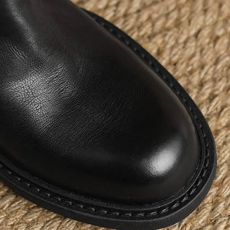Funky Zipper Ankle Boots-7
