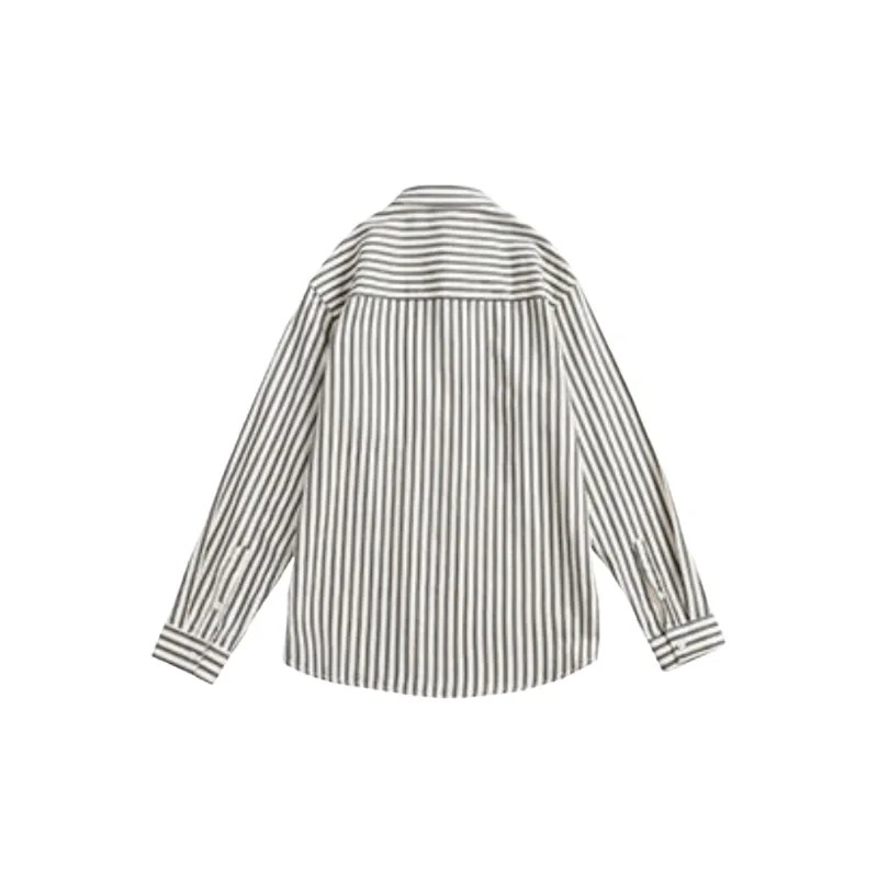Fashionable Striped Polyester Shirt-7