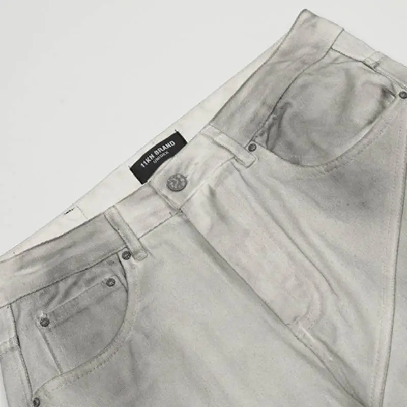 Casual Loose Straight Leg Jeans-4