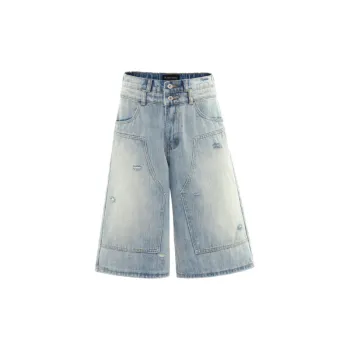 Trendy Washed Denim Shorts