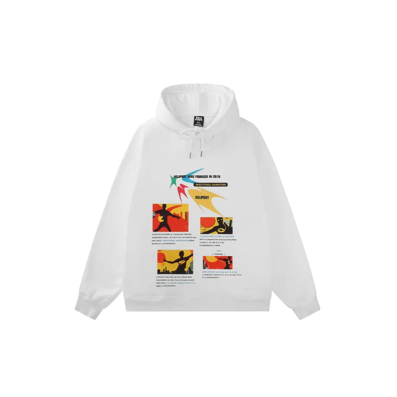 HELIPORT Apron Thermal Imaging Hooded Sweater Loose Fit Hoodie-0