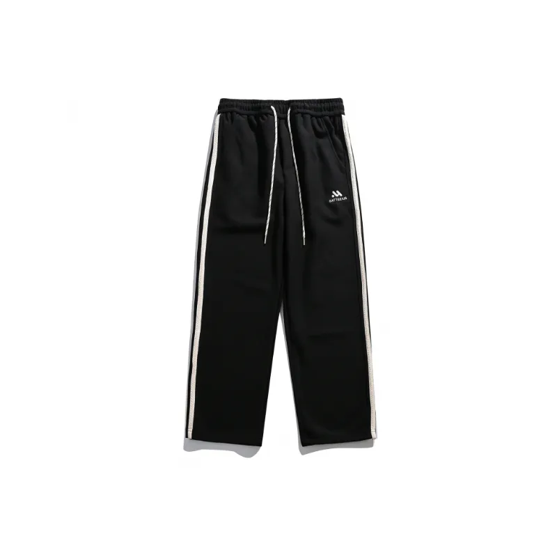 Sporty Straight Leg Casual Pants-4