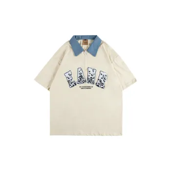 Trendy Loose Embroidery Polo Shirt