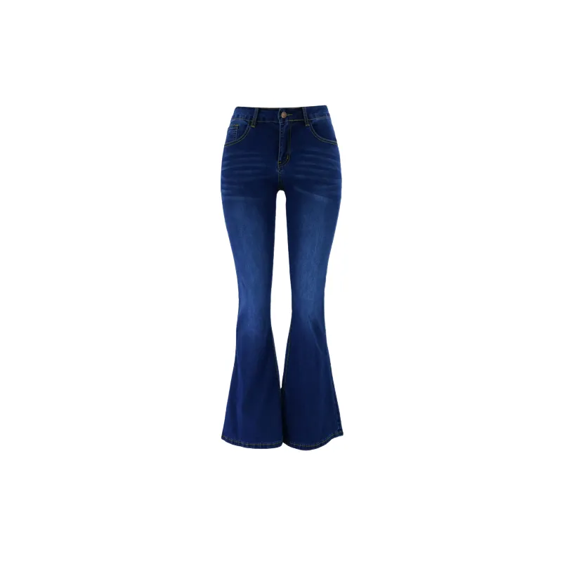Fashionable Plain Jeans Women-3